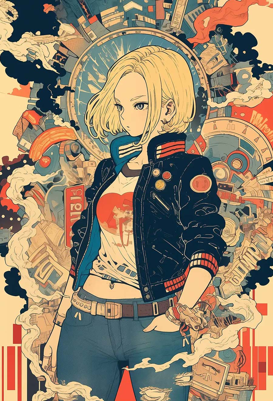 Android 18 by Pixelmix Studio